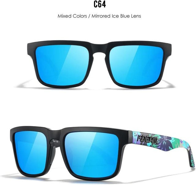 KDEAM Sonnenbrille, Square, Unisex, Schwarz, Kunststoff, Polarisiert - Bild 1