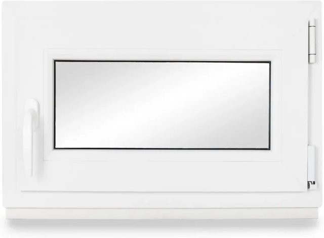 Neruli Kellerfenster 2-fach DIN Rechts in Weiß, Material Kunststoff, B: 100 cm, H: 40 cm - Bild 1