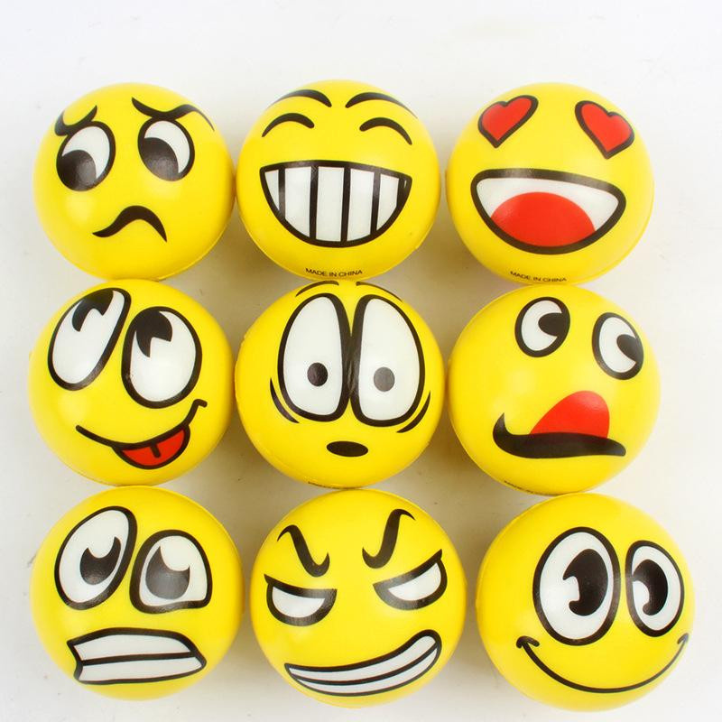 Fashnics Gesichtsausdruck Schaumstoffball PU Dekompression Spielzeug 6-teiliges Set - Bild 2
