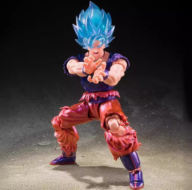 Bandai Dragon Ball Super Saiyajin Blue Goku Kaio-Ken, Actionfigur - Bild 1