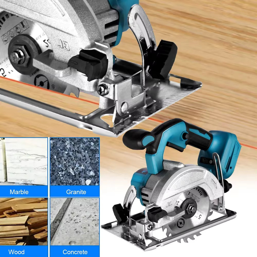 Makita Akku-Kreissäge 125 mm Blau, Bürstenlose elektrische Handkreissäge für Makita LXT Akkus - Bild 3