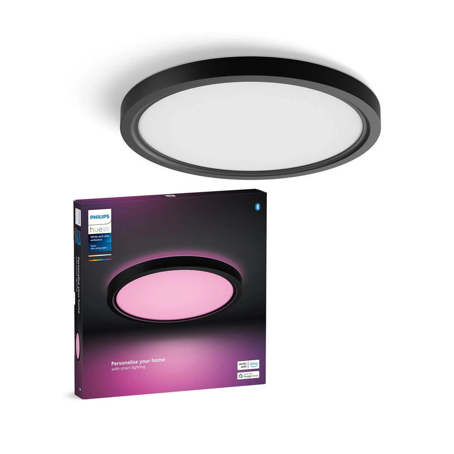 Philips Hue LED-Panel Tento White & Color Ambiance S Schwarz Ø 29,1 cm - Bild 2