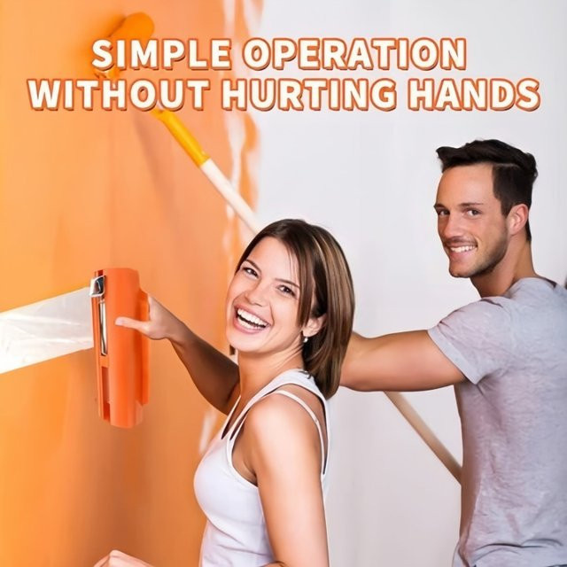 Kunststoff Cutter für Masking Film zum Schneiden von Schutzfolien in Orange - Bild 1