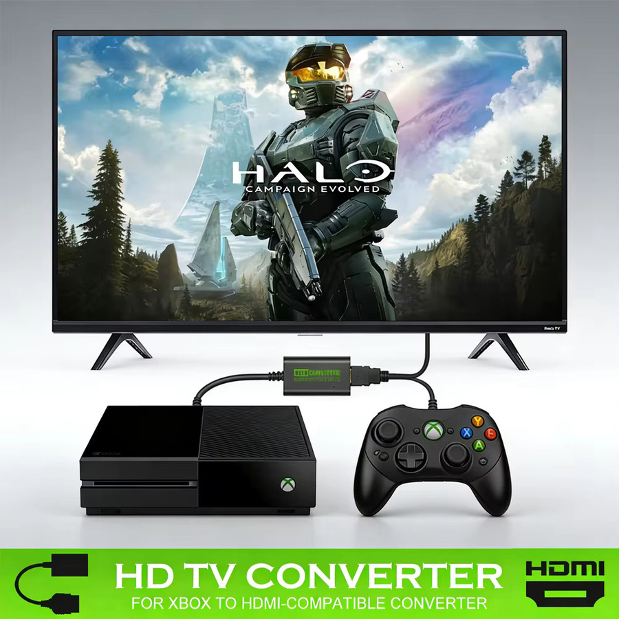 Microsoft Original Xbox HDMI-Konverter HD Link-Kabel in Schwarz für die TV-Verbindung - Bild 2