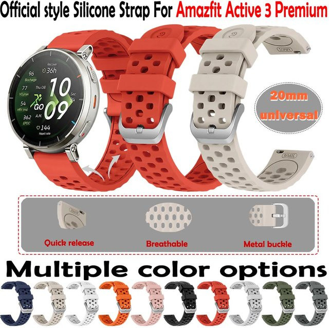 Amazfit Uhrenarmband Silikon, 20 mm, Unisex - Bild 1