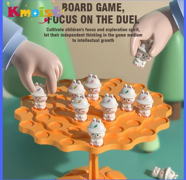 Kmoist Balance Baum Frosch, Montessori Mathe Spielzeug, Geschicklichkeit - Bild 1