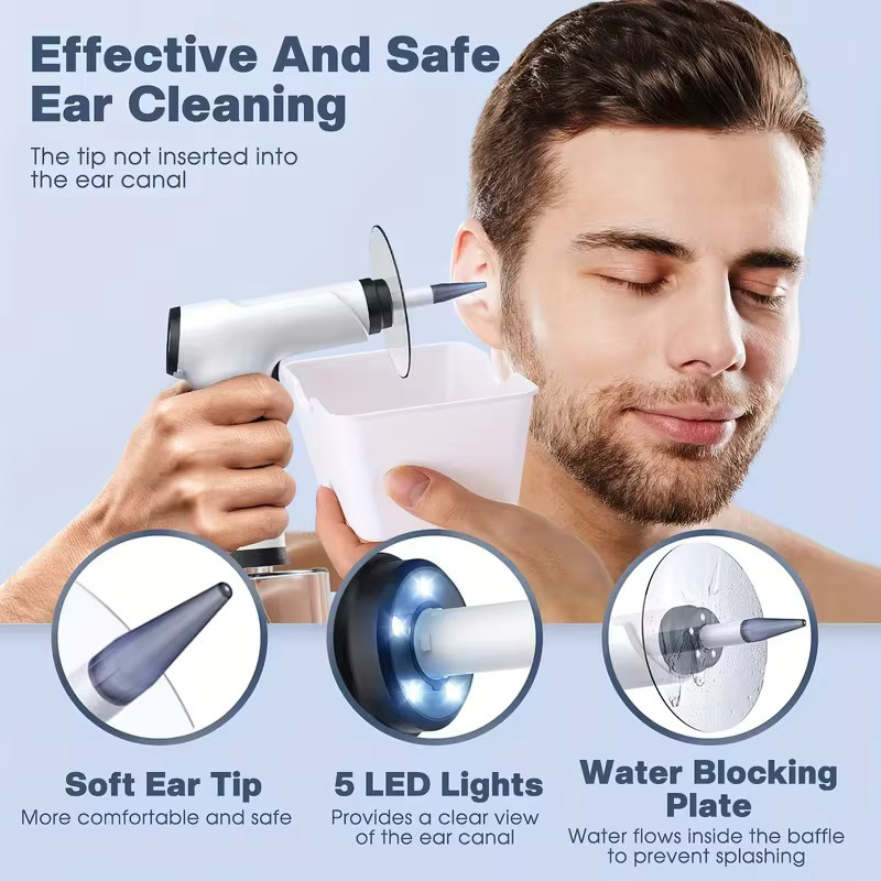 SUNUO Elektrisches Ohrenschmalz-Entfernungsset mit Spray, Unisex - Bild 3