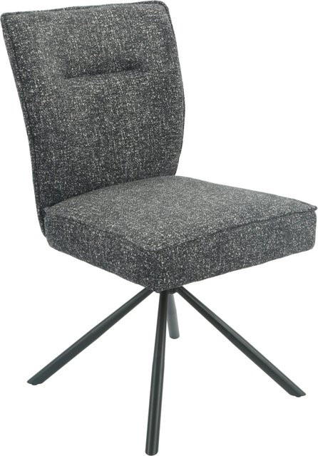 Premium Living Stuhl Ellen Giga S Anthrazit/Schwarz mit 360 Grad Drehsitz und Metallgestell - Bild 1