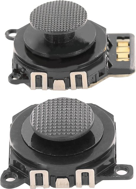 2er-Set 3D Analog Joystick Ersatz für Sony PSP 1000 und PSP 2000 Konsole in Schwarz - Bild 1