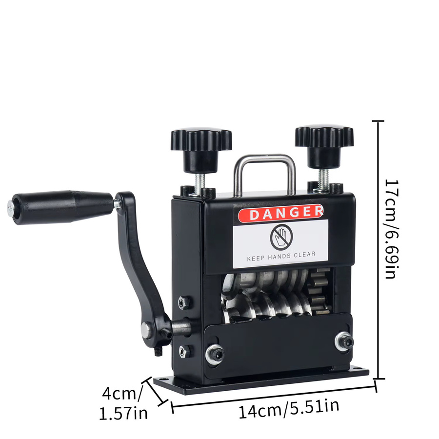 ELOOLE Drahtabisoliermaschine in Silber mit Bohrfunktion, manuelles Abisolierwerkzeug mit 6 Kanälen und 5 Klingen für Kupferkabel von 3-17 mm - Bild 6