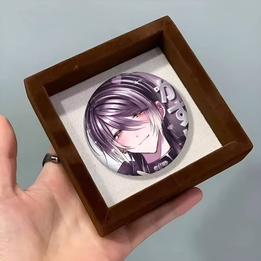 bilibili Brosche, Anime Kasurich Cartoon-Stil, Emaille-Pin, rund - Bild 6