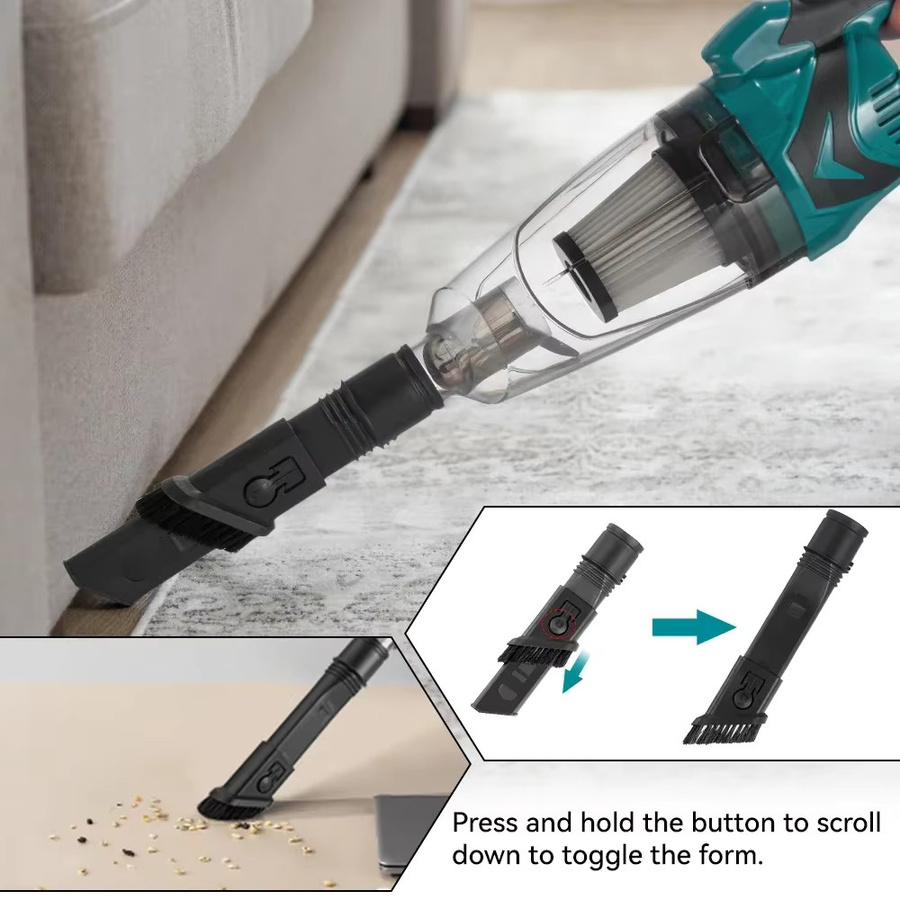 YOFIDRA Kabelloser Handstaubsauger 1500W mit Makita 18V Akku Kompatibilität für Tierhaare und die Reinigung zu Hause - Bild 2