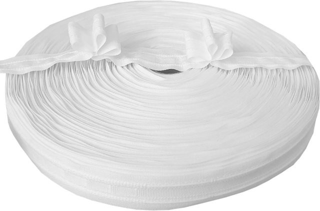 Bestlivings Gardinenband Faltenband 3er Falte 25mm Weiß 10m - Bild 1