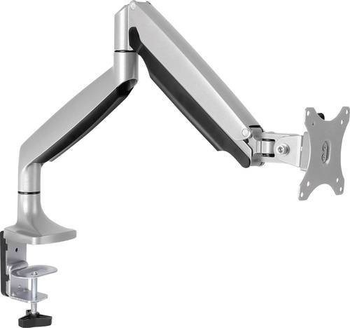 LogiLink BP0042 Monitor-Tischhalterung Silber für 13 bis 32 Zoll mit VESA 100x100 mm höhenverstellbar, neigbar, schwenkbar und drehbar - Bild 1