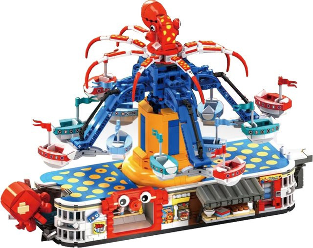 GUCAA Kreatives Octopus Bausteine Set für Kinder und Erwachsene, Mehrfarbiges Meerestiere Montage Modell aus Kunststoff - Bild 1