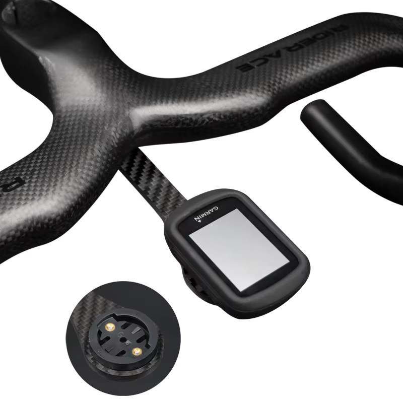 Fahrrad Computer Halterung Basis von riderace in Schwarz, Adapter aus Kunststoff für Garmin, Bryton, Wahoo und Magene - Bild 3