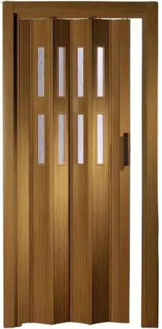 Forte Premium Kunststoff Falttür Luciana mit 2 Fenstern in Buche, B: 88,5 cm, H: 202 cm - Bild 2