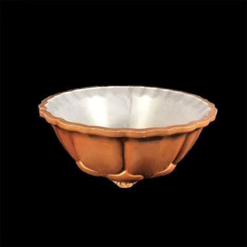 Kreisförmige Zement-Blumentopfform aus Kunststoff in Weiß, Durchmesser: 60 cm, Höhe: 25 cm - Bild 2