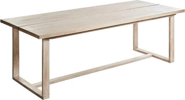 Beliani Gartentisch AZZANELLO aus Akazienholz in Heller Holzfarbton, B/T/H: 230 x 100 x 75 cm - Bild 1