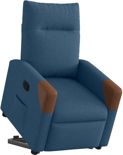 vidaXL Relaxsessel mit Aufstehhilfe in Blau aus Stoff für Senioren - Bild 1