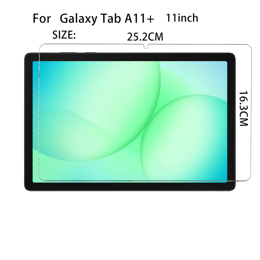 2 Stück Displayschutzfolie aus gehärtetem Glas für Samsung Galaxy Tab A11 Plus A11 8,7 Zoll 2025, transparent, HD Glas 9H - Bild 2
