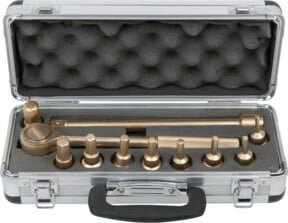KS Tools BRONZEplus Bit-Stecknuss-Satz 1/2 Zoll, 11-teilig, Aluminium-Bronze, Gold - Bild 1