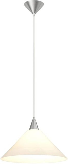Lindby Pendelleuchte Petra Modern Weiß aus Glas, 1-flammig, E27, Küchenleuchte - Bild 1