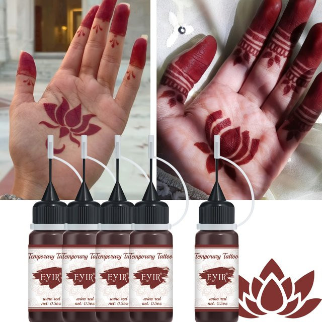 EYIR Tattoo-Gels, 5er-Set, Tiefrot, Unisex - Bild 1