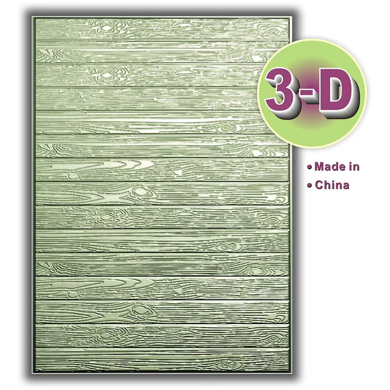 1-teiliges Set mit 3D-Holzgeprägten Feilen und weißem Kunststoff-Texturmuster für DIY-Sammelalben und Kartenherstellung - Bild 1