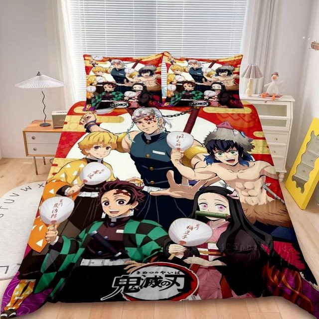 Your Warm Home Anime Bettwäsche-Set Demon Slayer Muichiro Tokito mit 3D-Digitaldruck, Multicolor, B/H: 200 x 200 cm - Bild 1