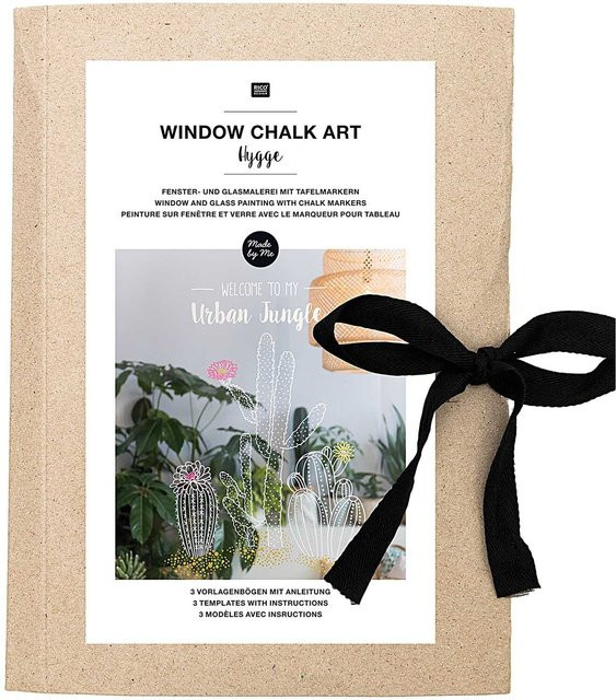 Rico Design Hygge Vorlagenmappe Fenster- und Glasmalerei mit Kreidestiften Pflanzenmotive - Bild 1