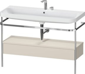 Duravit Möbelwaschtisch-Kombi Happy D.2 Plus in Matt Konserv, Bodenstehend, B: 117,5 cm, T: 49 cm - Bild 1