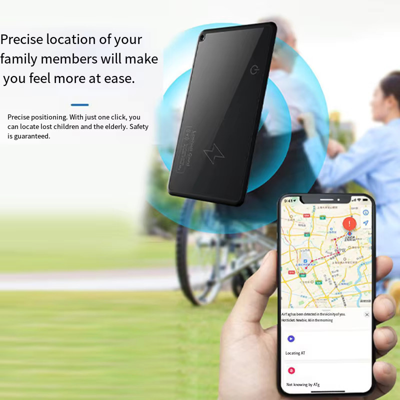 Smart Tag GPS Tracker Karte für Apple iPhone zur Standortbestimmung mit Find My Unterstützung in Schwarz - Bild 3