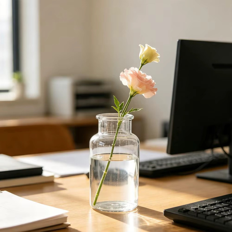 Dekorative Glas-Knospenvase von BLUELANS in Transparent, minimalistisches Design für Tischdekoration und Hochzeiten - Bild 2