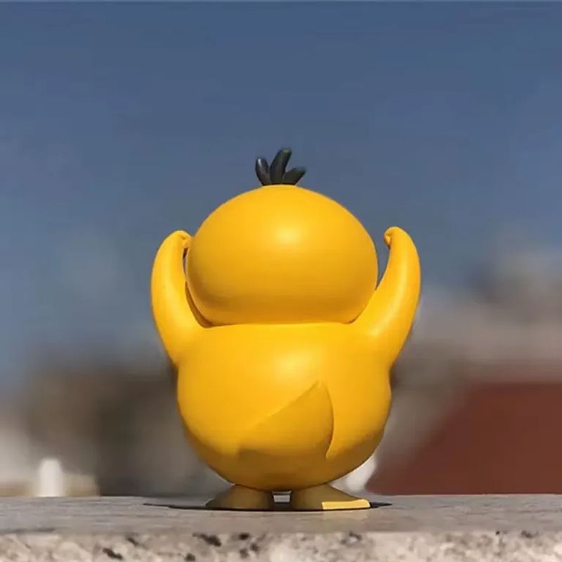 TAKARA TOMY Pokemon Psyduck Action Figure aus Kunststoff, gelbe Anime Modell Statue zur Desktop Dekoration - Bild 2