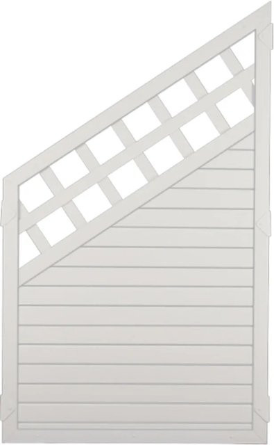 T & J Kunststoffzaun Ranki Ecke Lightline in Weiß, PVC-beschichtet, Höhe: 90 cm, Breite: 150 cm - Bild 1