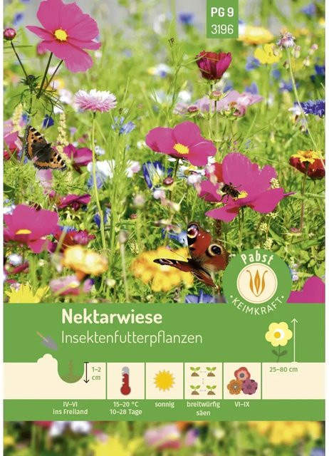 Pabst Keimkraft Nektarwiese Insektenfutterpflanzen Saatgut - Bild 1