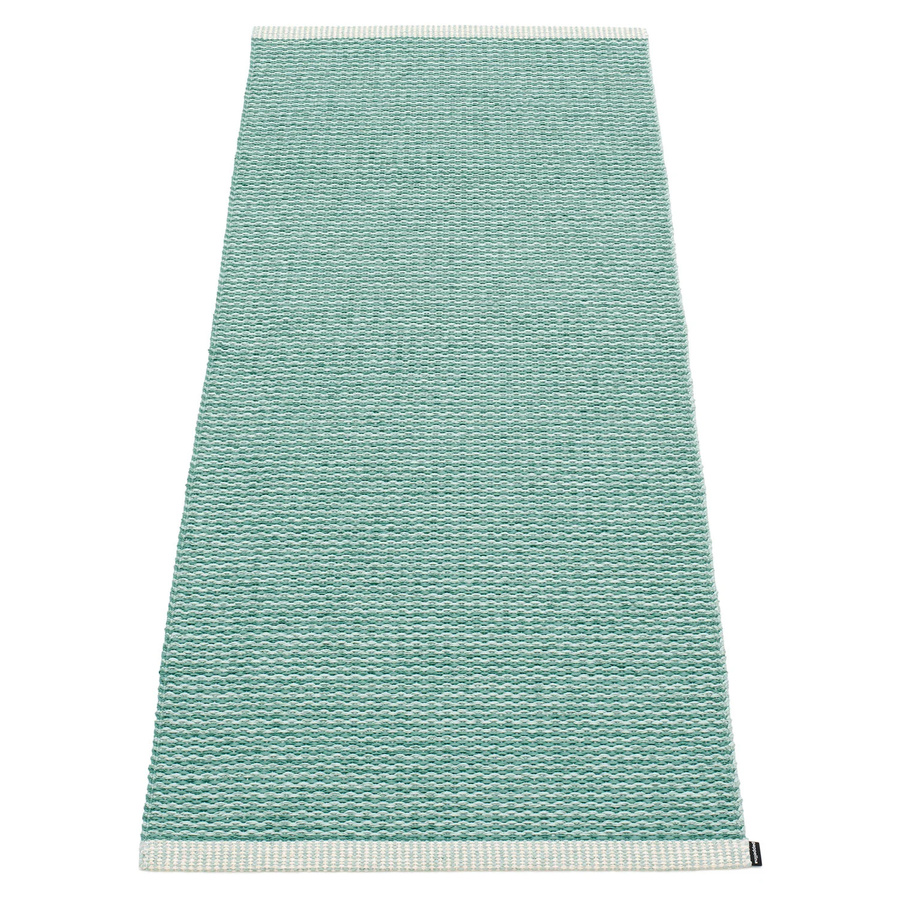 Pappelina Mono Teppich Jade / Pale Turquoise B/T: 60 x 150 cm - Bild 1