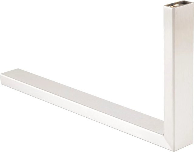 Simausrom Garderobenstange Cato L-Form aus Edelstahl gebürstet, Farbe Silber, B/H: 300 x 150 mm - Bild 1
