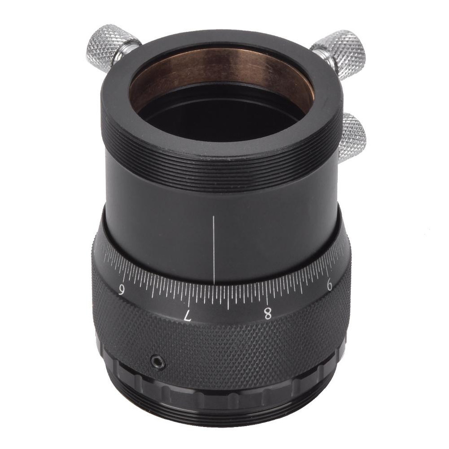 Ulanzi T-Mount Externer Helikal-Feineinstellungsadapter aus Aluminiumlegierung in Schwarz, 1,25 Zoll mit 10mm Fokussierweg - Bild 2