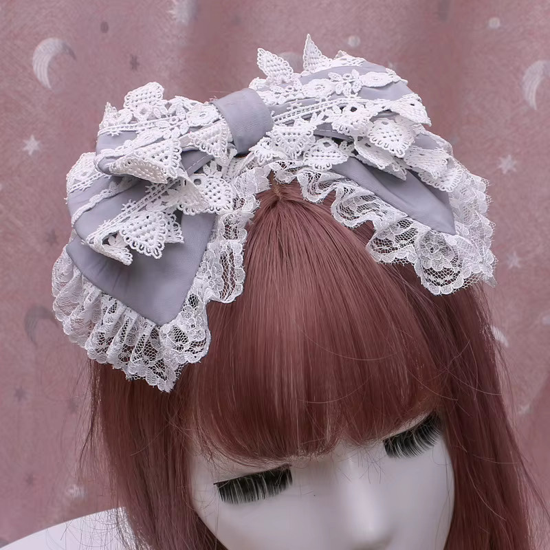 Haarnadel Lolita-Spitze, Schleife, Stirnband, Kinder - Bild 2