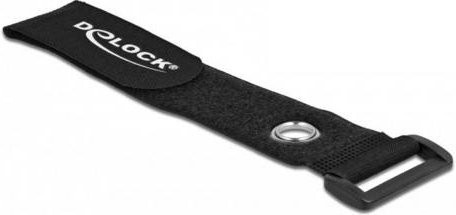 Delock Klettkabelbinder Schwarz 5 Stück L: 150 mm, B: 20 mm - Bild 1
