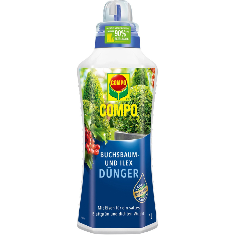Compo Flüssigdünger für Buchsbaum und Ilex mit 8+3+4 NPK-Verhältnis, 1 Liter - Bild 2