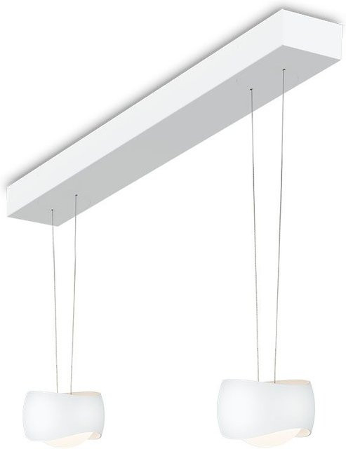 Oligo Curved Slack-Line LED-Pendelleuchte 2-flammig in Weiß matt mit Tunable White (2200K - 5000K) und Casambi-Steuerung - Bild 1