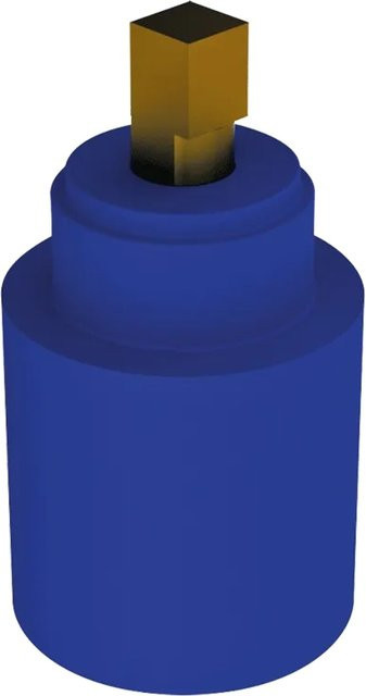 Delabie Keramikkartusche D45 für MBatt Standmontage in Blau mit 60 l/min - Bild 1