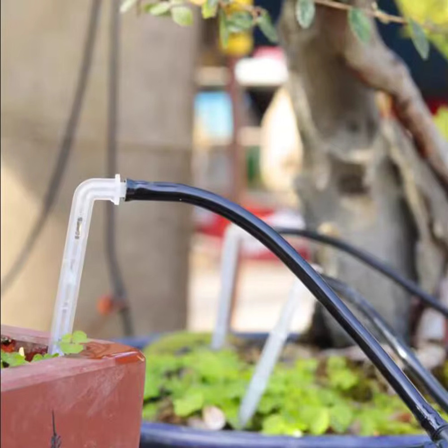 50 Stück Mikro-Bewässerungsschlauch Set für Gewächshaus und Garten, transparent, 1/4 Zoll, mit Tropfern und Sprinklern - Bild 2