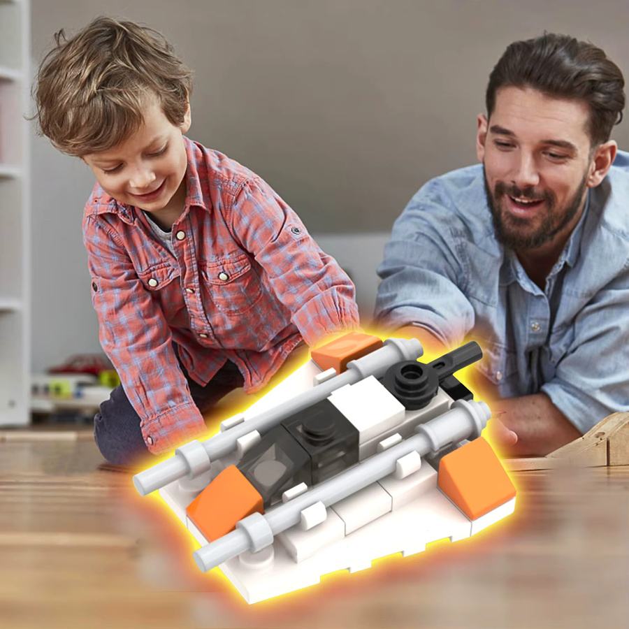 LEGO MOCBUILDING Schneemobil-Motiv, Puzzle, Fahrzeuge - Bild 4