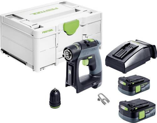 Festool Akku-Bohrschrauber CXS 12 2,5-Plus in Grau mit 10,8V und 2,5Ah Akku sowie Ladegerät - Bild 1