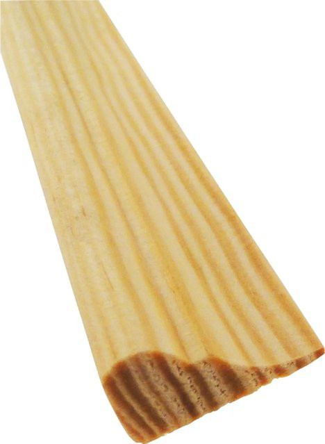 Döllken Profilleiste aus Kiefer Massivholz in Beige und Braun, B: 20 mm, T: 12 mm, Länge: 2400 mm - Bild 1