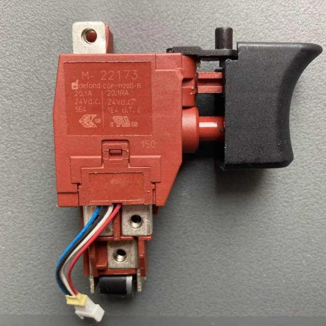 Hilti Originalschalter für SF6-A22 01 Bürsten-Schlagbohrmaschinen in Rot - Bild 1